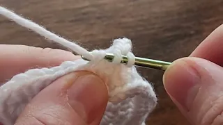 How to do a half double crochet decrease stitch in crochet C DEC