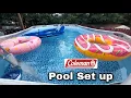 Unboxing and Setting Up Coleman Power Steel 16 ft x 10 ft x 42 in Oval Above Ground Pool Set