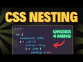 CSS Nesting Write Less Code for Cleaner Smarter Stylesheets