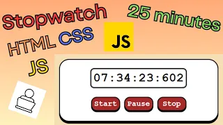 Create a Stopwatch in Vanilla JavaScript