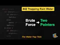 LeetCode Trapping Rain Water in Java Brute Force vs Two Pointers O n Interview-Ready