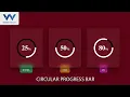 How To Make Circular Progress Bar Hover Effect Html CSS Only