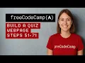 freeCodeCamp - Build a Quiz Web Page 51-67