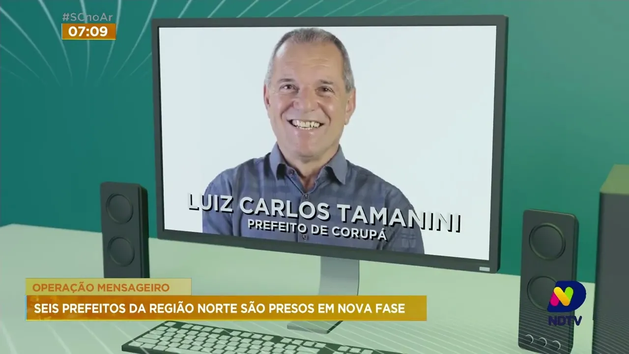 Seis prefeitos da região Norte de SC são presos em nova fase da 'operação mensageiro'