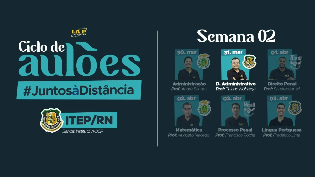 LIVE: D. ADMINSTRATIVO PARA O CONCURSO DO ITEP/RN.