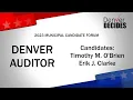 Denver Decides Denver Auditor Candidate Forum