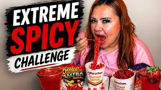 Eating only Red Food // Flaming Hot Cheetos & Turbo Ramen Mukbang