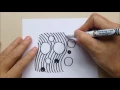 Zentangle How to draw the Zentangle Pattern NIPA