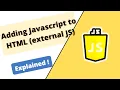 Javascript Course Adding Javascript to HTML external JS