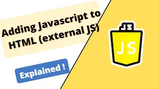 Javascript Course Adding Javascript to HTML external JS