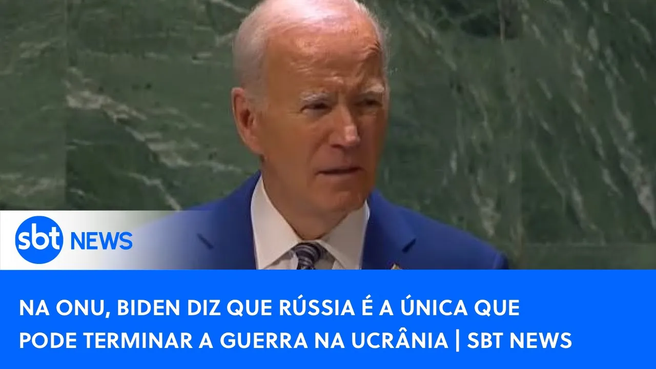 Na ONU, Biden diz que Rússia é a única que pode terminar a Guerra na Ucrânia | SBT News