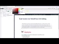 V5 Dual Screen Live WordPress CSS Editing