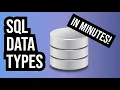 Learn about SQL data types - learn SQL pt 3