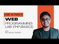 Web Programming Lab 8 Part 1 - PHP Basics CSE 302 Green University