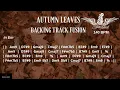 Download Lagu Autumn Leaves Backing Track Fusion