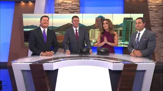 GOOD LUCK Priscilla Casper signs off the 6PM newscast for the last time