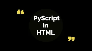 Setting up PyScript environment Python in HTML using PyScript
