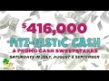 416K Fitz-Tastic Cash Sweepstakes - Saturdays at Fitz Casino