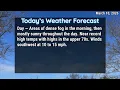 NJ Weather Forecast For March 10 2026