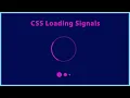 Pure CSS loader and spinner Animation HTML And CSS Tutorial