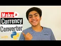Create a Currency CONVERTER with PYTHON 5 Minute tutorial Source Code available