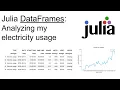 Analyzing my electricity usage with julialang DataFrames