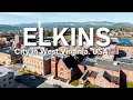 Elkins Davis Elkins College from above Cinematic drone footage of West Virginia Elkins Wv USA