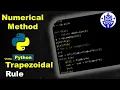 Python Code of Trapezoidal Rule Numerical Integration