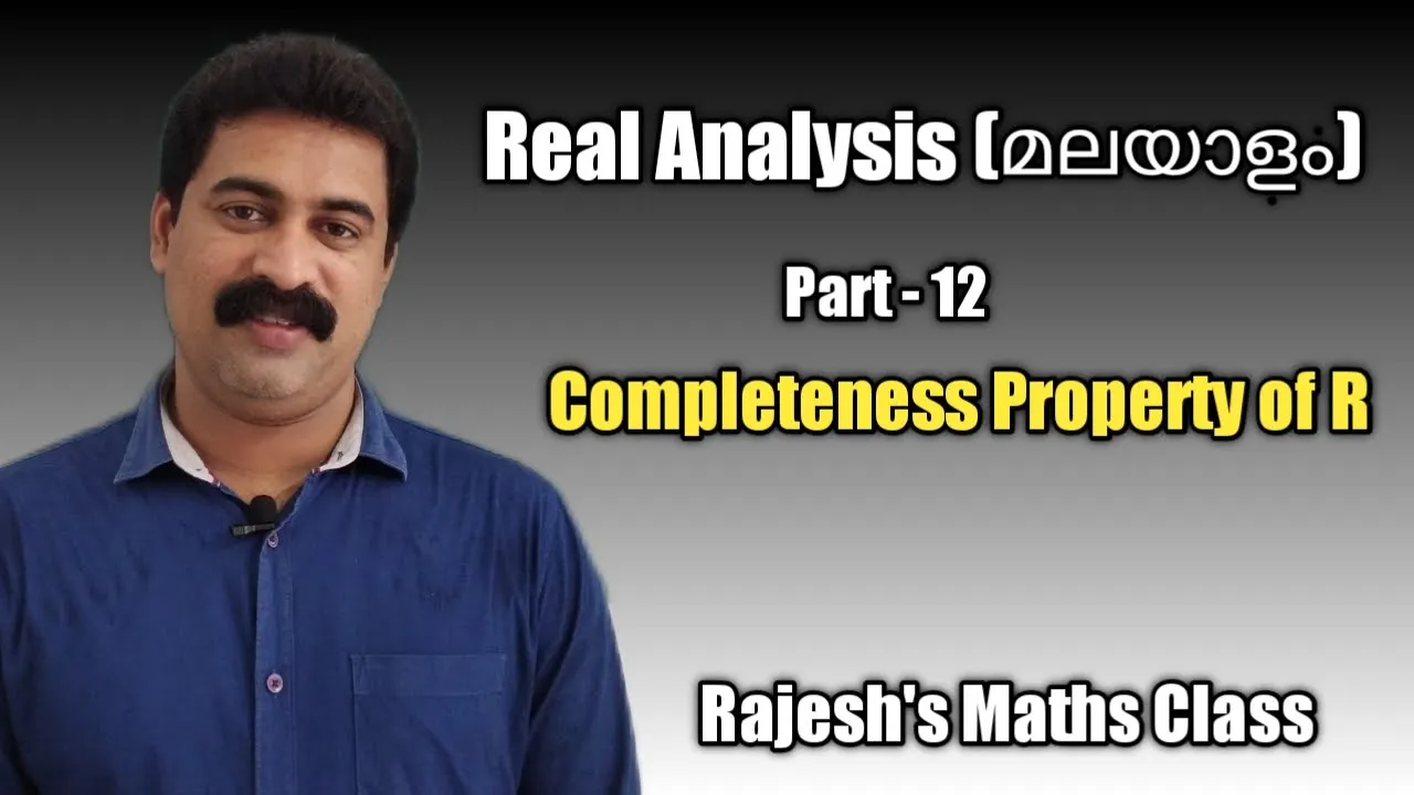 The Completeness property of R