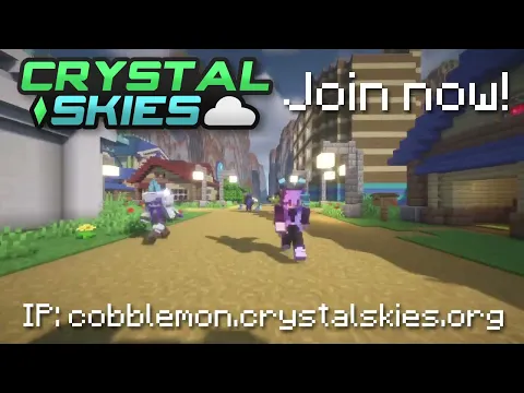 Minecraft server video for Crystal Skies Cobblemon
