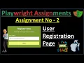 Playwright Assignment 2 User Registration Form Automation Pradeep Nailwal