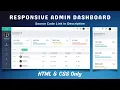 Create Responsive Admin Dashboard using HTML and CSS Download Source Code