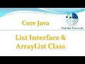 Core Java 84 - List Interface and ArrayList Class