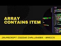 JavaScript Coding Challenge - Array contains item