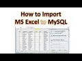 How to Export Excel Table to MySQL with MySQL Tools Step by Step in 9 mins