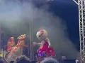 Jazmin Bean fighting with Hello Kitty in Download festival 11 June, 2023