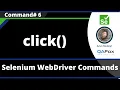 click Command - Selenium WebDriver