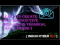 ANONYMOUS MSG CREATE SELF DESTRUCTIVE MSG IN TERMINAL TMWSD