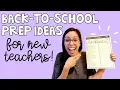 10 back-to-school summer prep ideas for new first year pre-k kinder teachers FREE CHECKLISTS