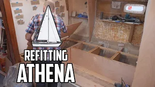 Sail Life – Building the new settee & glassing new knees – DIY sailboat refit