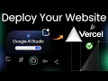 Build Deploy a Website with AI for FREE Google Stitch AI Studio GitHub Vercel