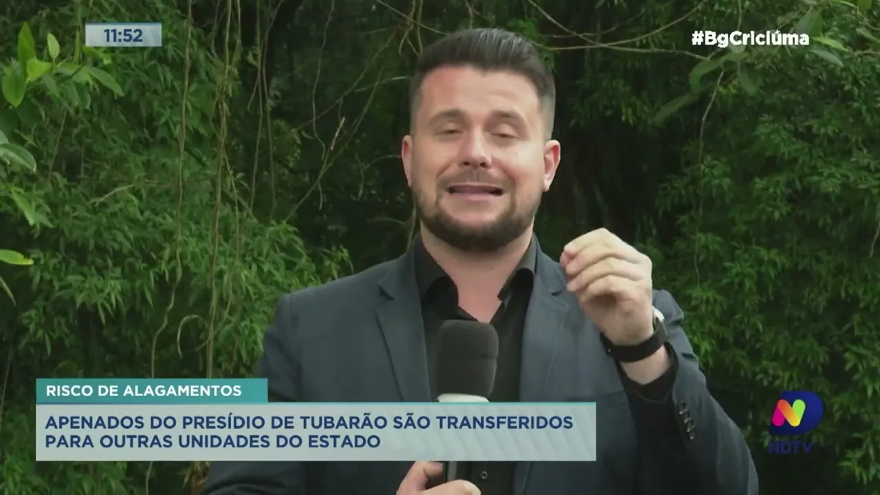 Alerta de temporal: presos transferidos devido previsão de chuvas fortes em Tubarão