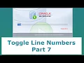 How to Show Line Numbers in Oracle SQL Developer - Part 7