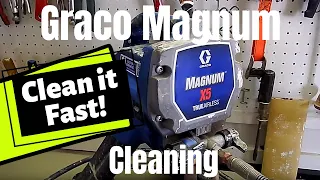 How to Clean a Paint Sprayer Airless Paint Sprayer Cleaning Instructions Graco Magnum X5 X7 2019