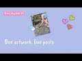 How to Create 5 Posts From One Piece of Art Pretty Way Walk 05