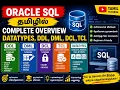 Learn Oracle SQL in Tamil SQL Datatypes DDL DML DCL TCL Commands