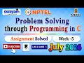 Problem Solving through Programming in C Week 5 Assignment Answers