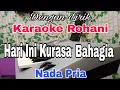 Lagu KARAOKE Hari Ini Kurasa Bahagia| Nada Pria | Karaoke Rohani | Nada Dasar F = Do
