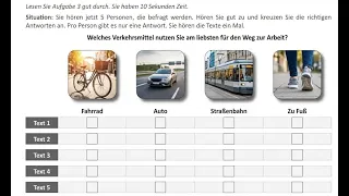ÖSD A1 HÖREN #13 │  AUFGABE 3 │ LISTENING TASK 3