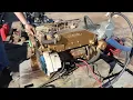 Universal Westerbeke M-35 4-Cylinder Marine Diesel Engine Running on the Hose